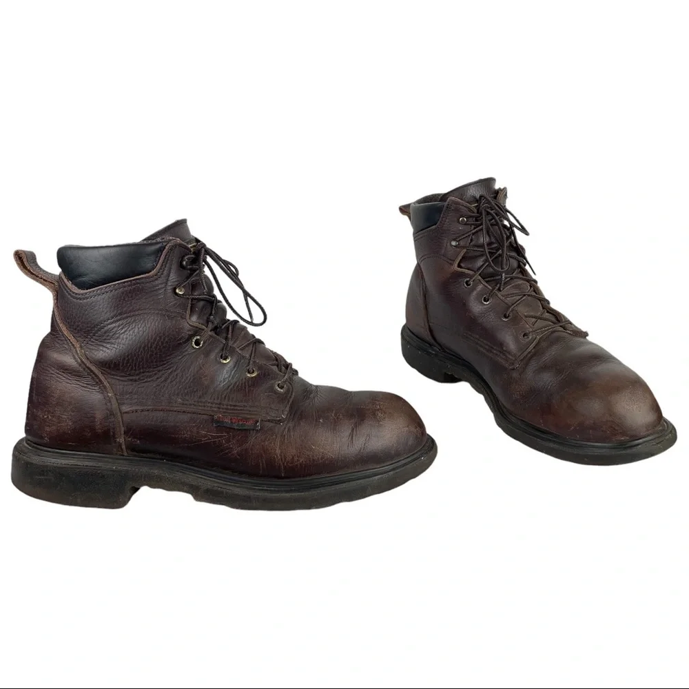 Red Wing Boots Mens Work Boots Sz 11.5 Brown Leather F2892-11